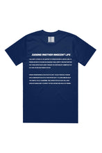 Load image into Gallery viewer, NAVY BLUE J.A.I.L TEE
